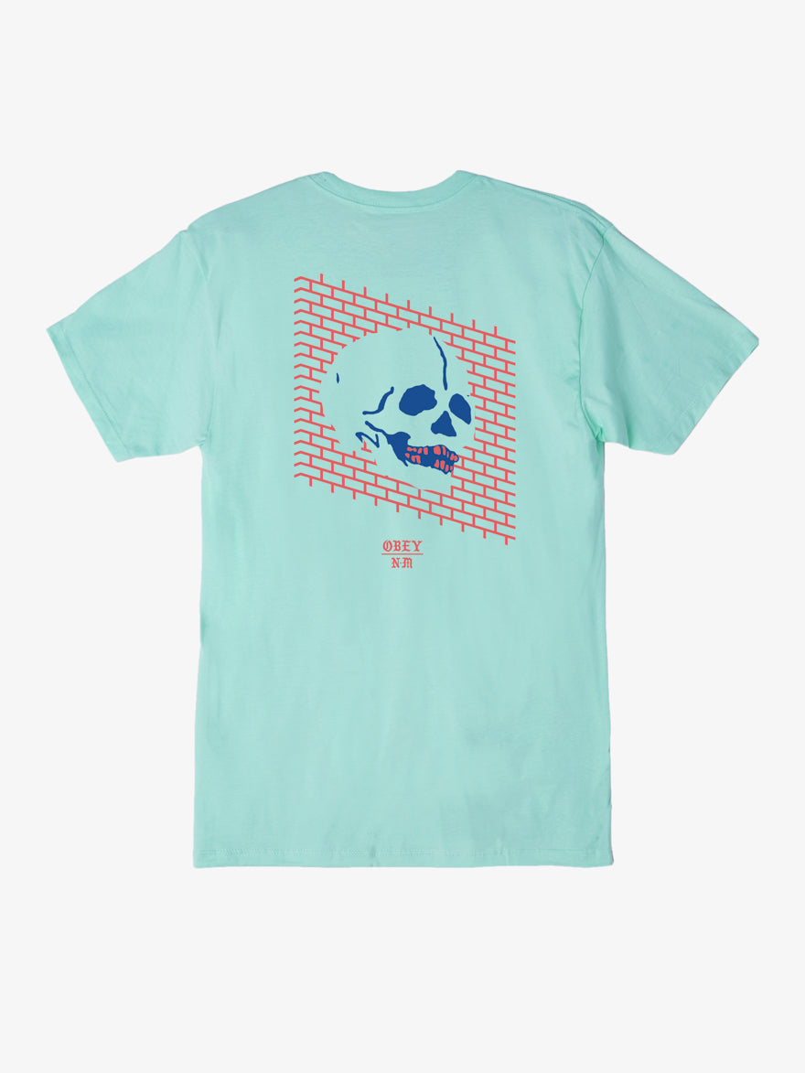OBEY x Never Made - Wall Of Death Men's Shirt, Celadon - The Giant Peach
