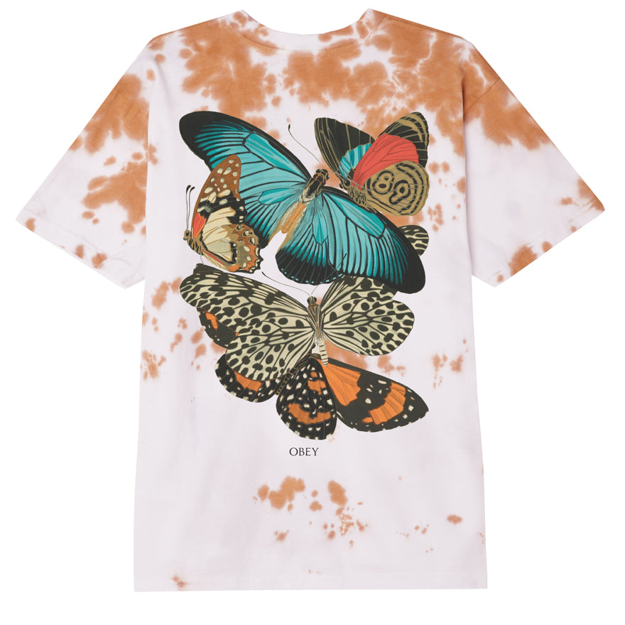 OBEY - Flee Heavyweight Box Men's Tee, Desert Sun Tie Dye