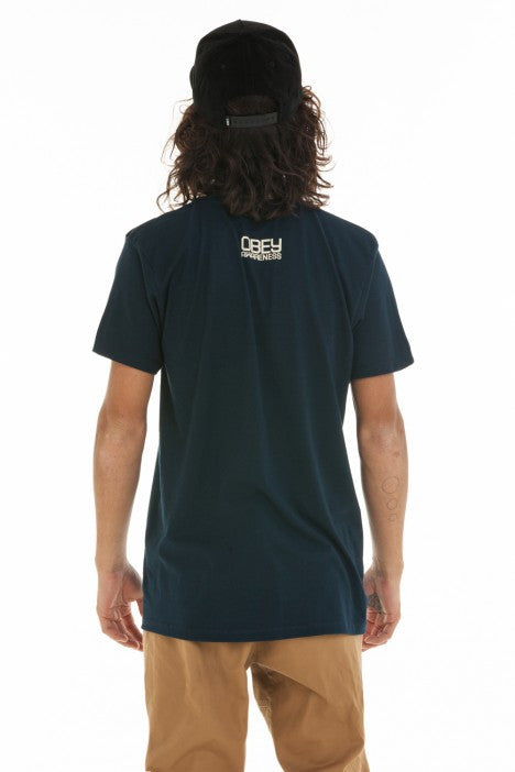 OBEY - The Human Trial Men's Shirt, Navy - The Giant Peach