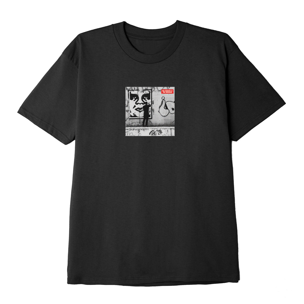 OBEY - The Medium is the Message Men's Classic Tee, Black
