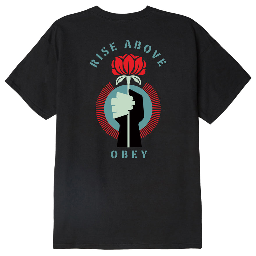 Obey Rise Above Flower Fist Tee