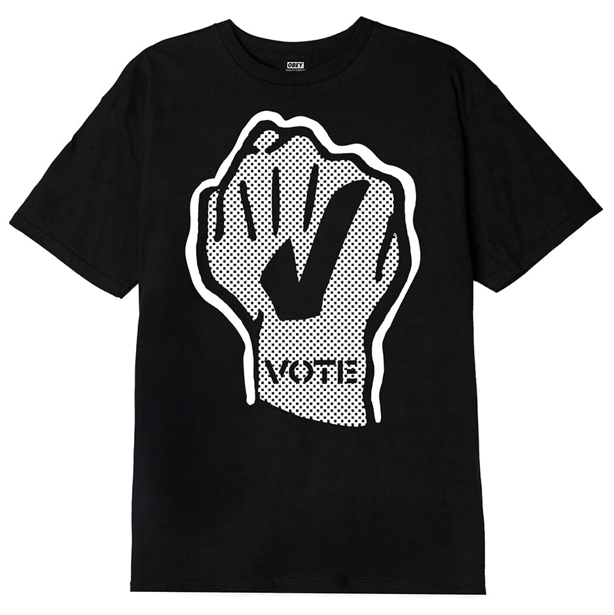 OBEY - Vote Fist Men's Tee, Black