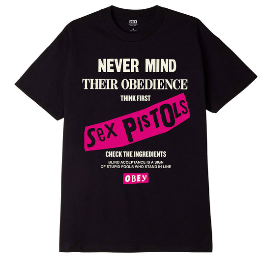 OBEY x Sex Pistols Never Mind Obedience Tee, Black
