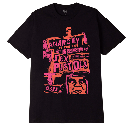 OBEY x Sex Pistols Anarchy Tee, Black