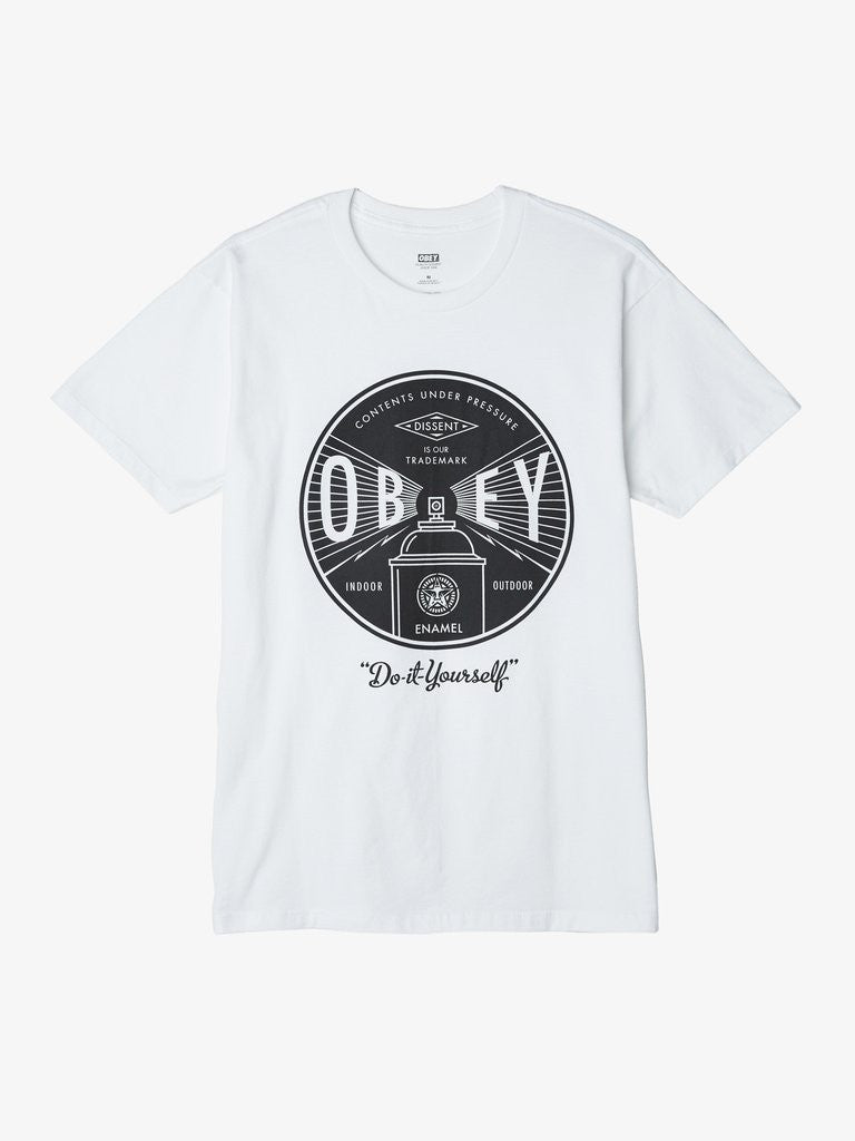 OBEY - OBEY Under Pressure Men's Shirt, White - The Giant Peach
