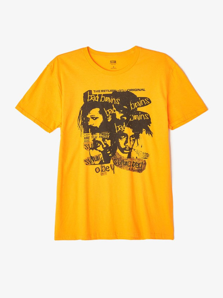 OBEY - Return of the Orig Bad Brains Men's Shirt, Gold - The Giant Peach