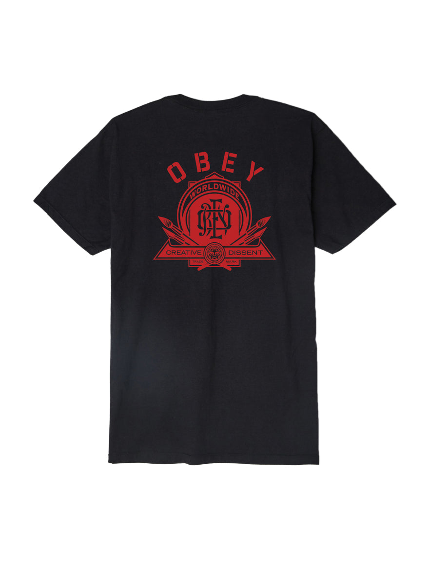 OBEY - Creative Dissent Monogram Men's Shirt,  Black