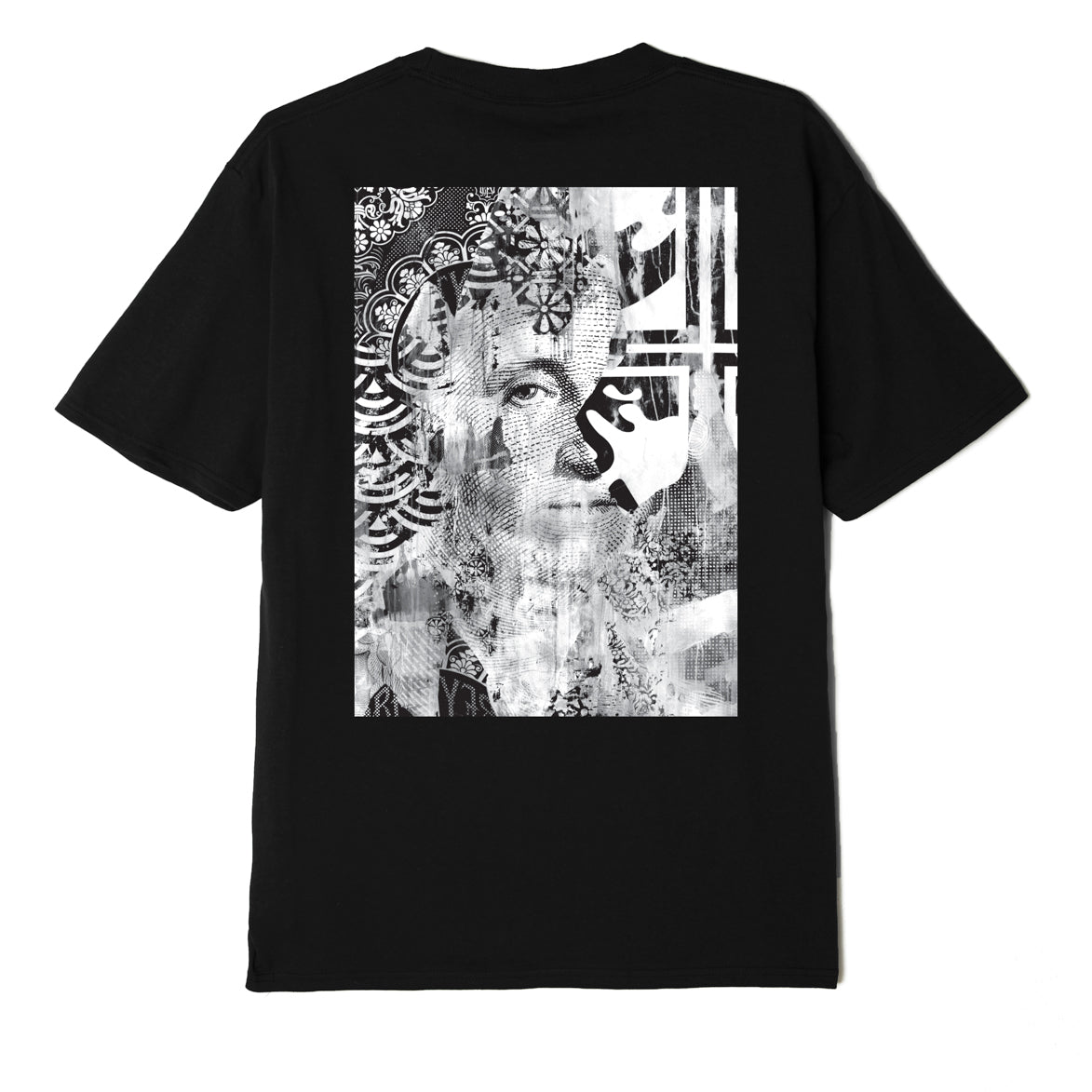 OBEY - C.R.E.A.M. Icons Men's Sustainable Tee,  Black