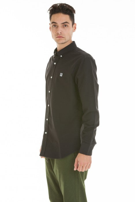 OBEY - Eighty Nine Woven L/S Men's Shirt, Black - The Giant Peach
