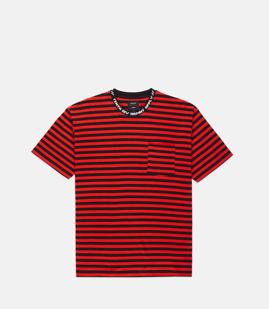10Deep - Foreigner Striped Men's Tee, Red