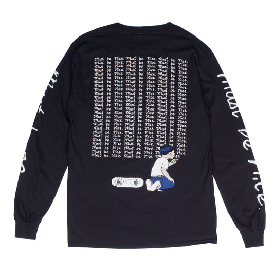 RIPNDIP - Standards Men's L/S Tee, Black - The Giant Peach