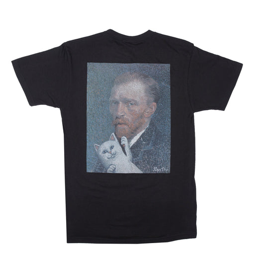 RIPNDIP - Van Nermal Men's Tee, Black - The Giant Peach