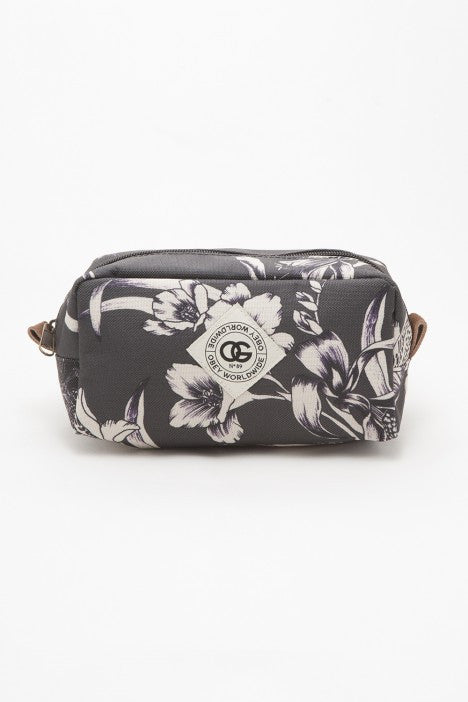 OBEY - Dark Orchid Zip Pouch, Black Multi - The Giant Peach