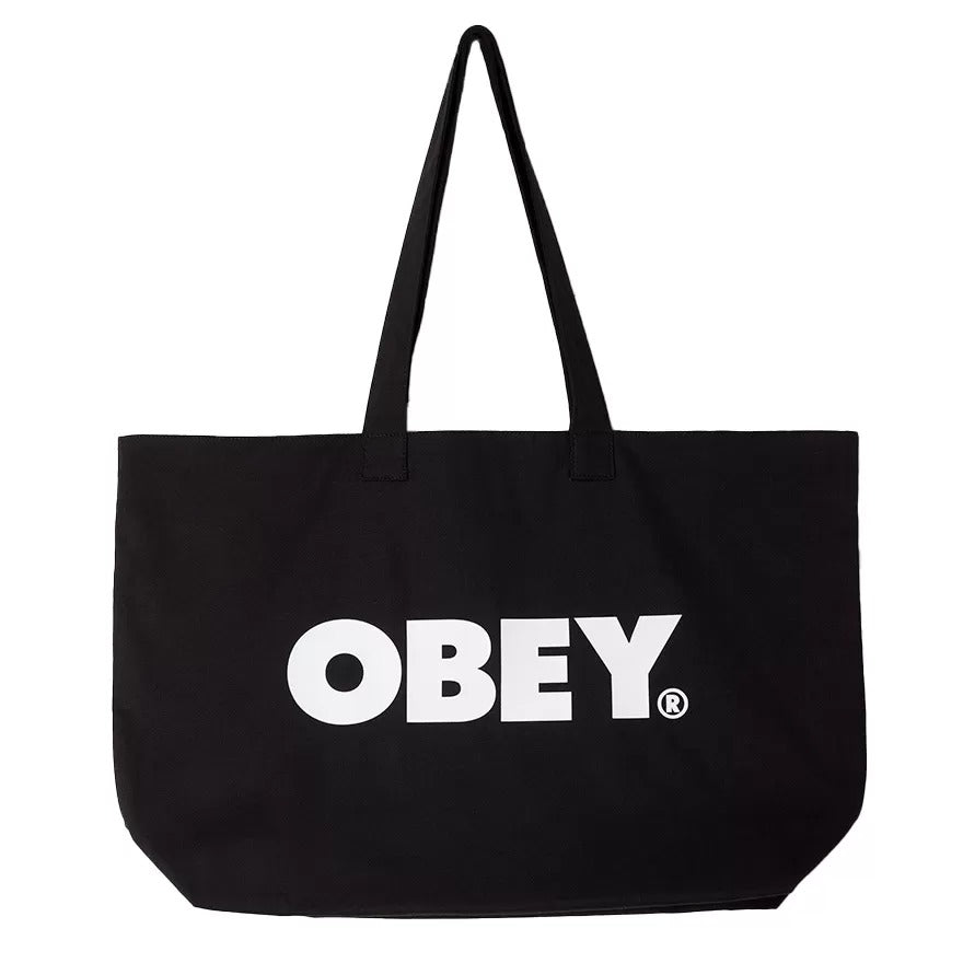 OBEY - Canvas Tote Bag, Black/White