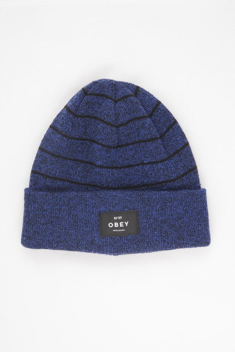 OBEY - Vernon Beanie, Cobalt/Black - The Giant Peach
