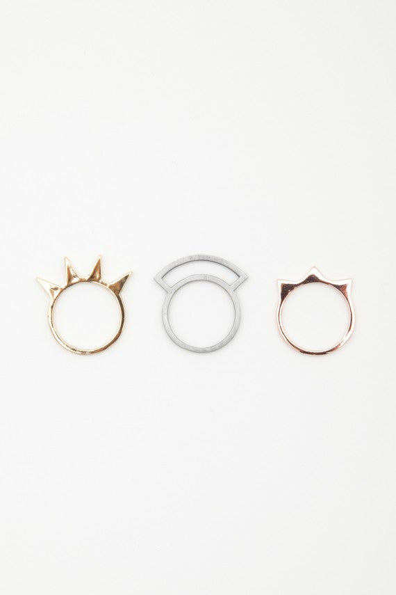 OBEY - Spike Stack Rings - The Giant Peach