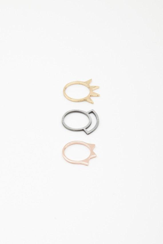 OBEY - Spike Stack Rings - The Giant Peach