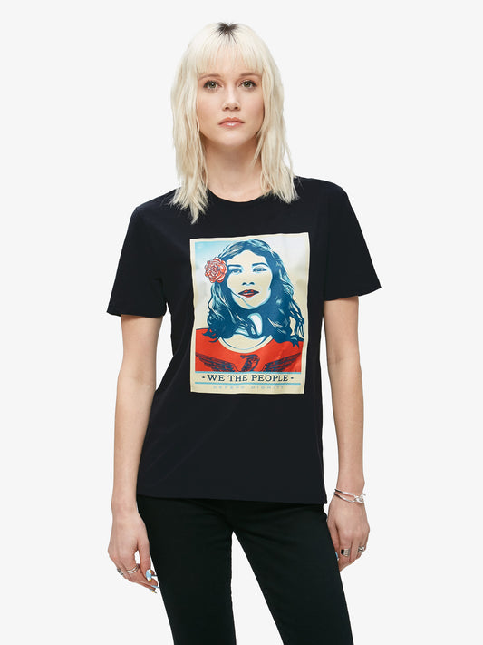 OBEY - Defend Dignity Women's Shirt, Black - The Giant Peach