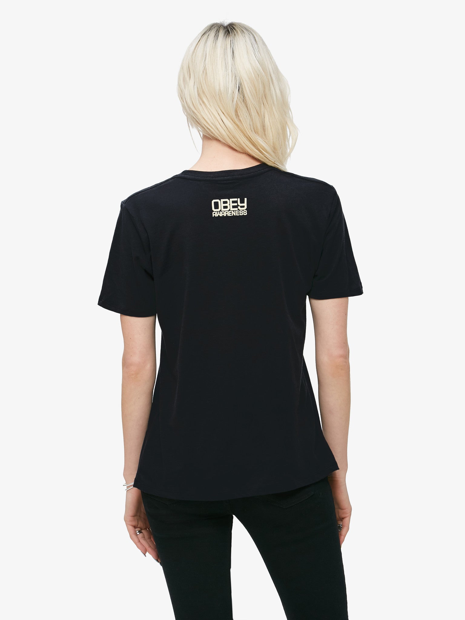 OBEY - Defend Dignity Women's Shirt, Black - The Giant Peach