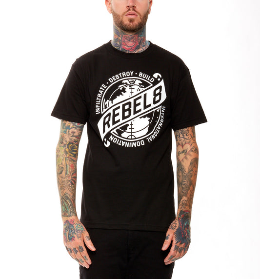 REBEL8 - Sights Set Men's Tee, Black - The Giant Peach