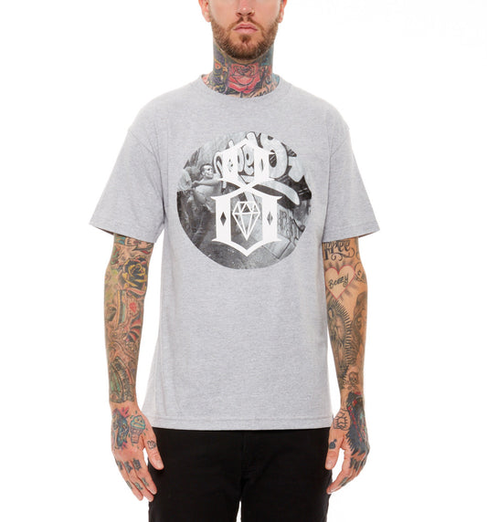 REBEL8 - Smash the State Logo Men's Tee, Grey - The Giant Peach