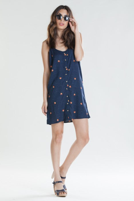 OBEY - Alanis Women's Dress, Navy - The Giant Peach