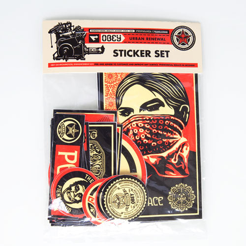OBEY - Urban Renewal Assorted Sticker Pack - The Giant Peach