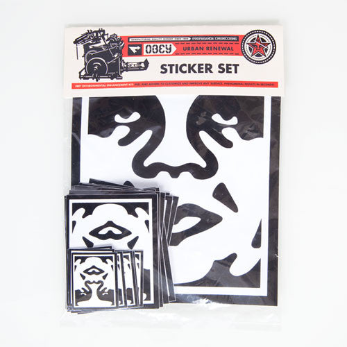 OBEY - Andre Icon Face Sticker Pack, Assorted - The Giant Peach