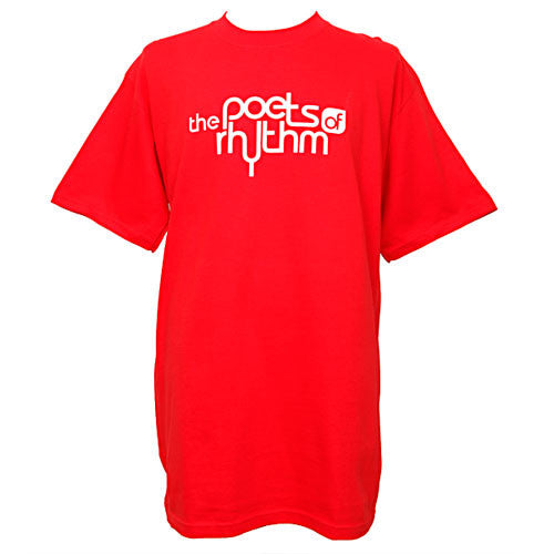 Poets of Rhythm - Logo Men's Shirt, Red - The Giant Peach