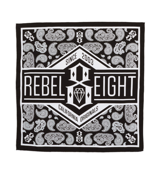Rebel8 - California Originals Bandana, Black - The Giant Peach
