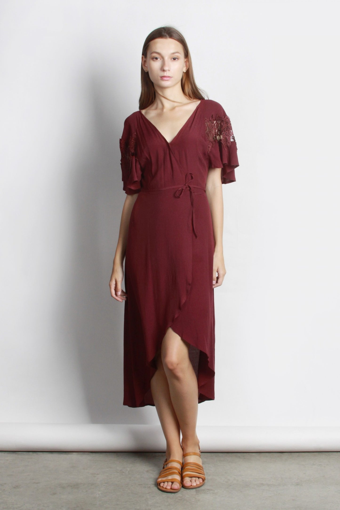 MOD REF - The Amber Dress, Burgundy
