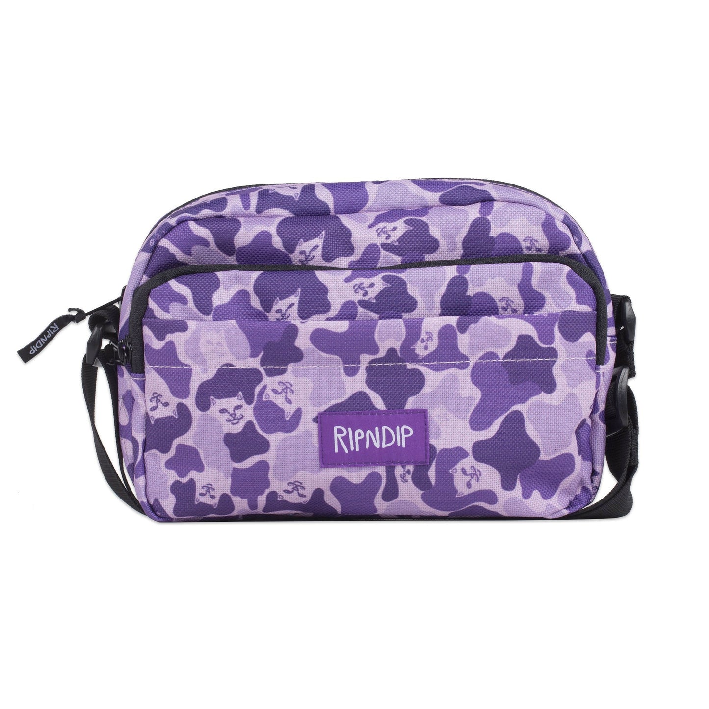 RIPNDIP - Invisible Shoulder Bag, Purple Camo - The Giant Peach