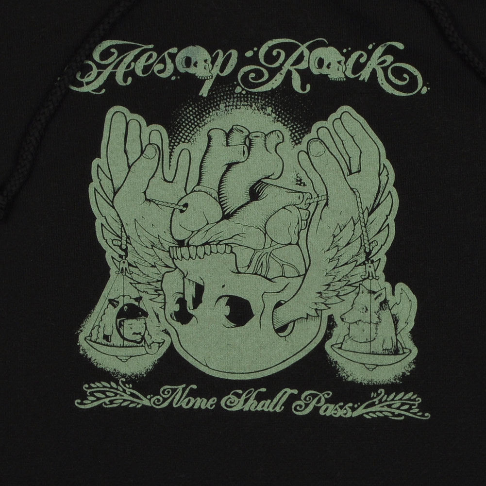 Aesop Rock - None Shall Pass Men's Hoodie, Black - The Giant Peach