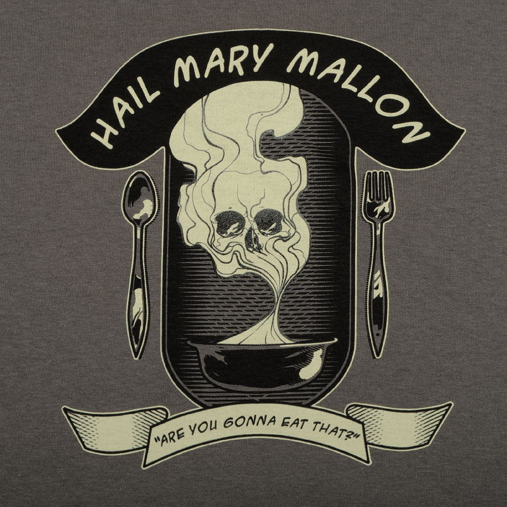Hail Mary Mallon - Are You Gonna Eat That? Men's Shirt, Charcoal - The Giant Peach