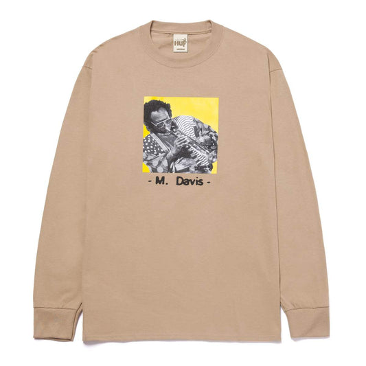 HUF x Miles Davis -  At Fillmore L/S Tee, Sand