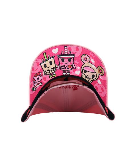 tokidoki - Boba Love Snapback Hat, Pink