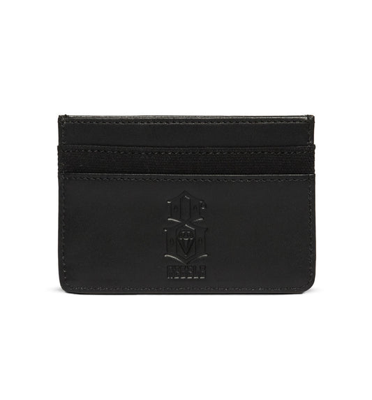 REBEL8 - Logo Leather Canvas Logo Card Holder, Black - The Giant Peach