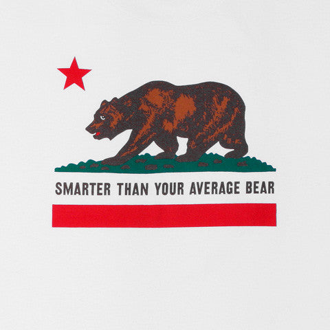 Cali - Cali Bear Men's Shirt, White - The Giant Peach