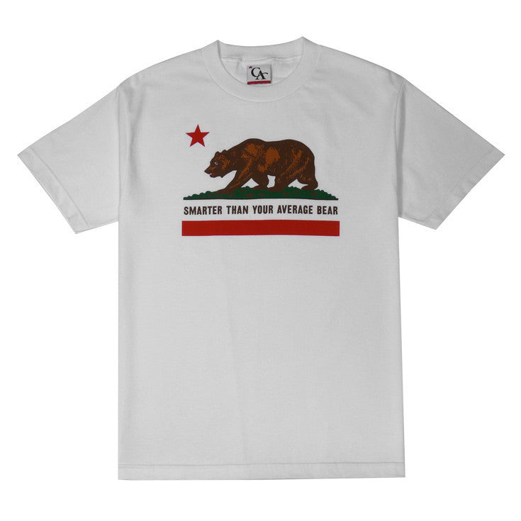 Cali - Cali Bear Men's Shirt, White - The Giant Peach