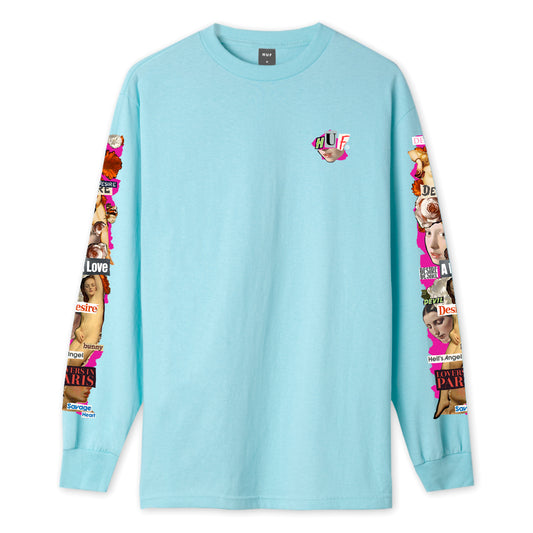 HUF - Desire Men's L/S Tee, Greek Blue