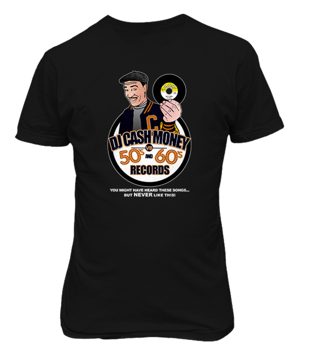 DJ Cash Money 50s vs 60s T-shirt & CD - The Giant Peach