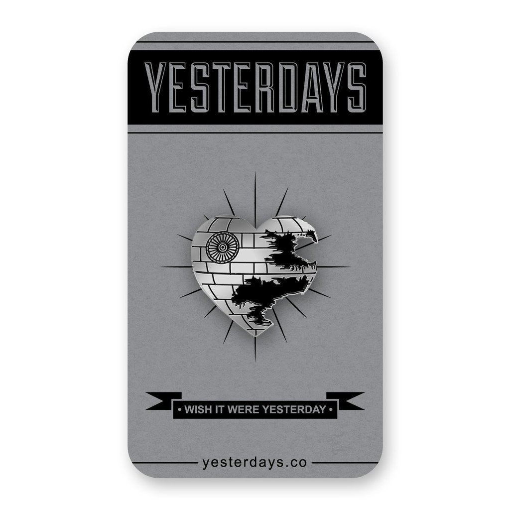Yesterdays - Love Is A Battle Station Pin - The Giant Peach
