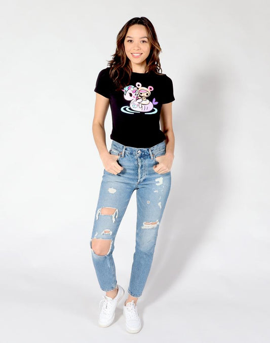 tokidoki - Donut Summer Float Women's Tee, Black