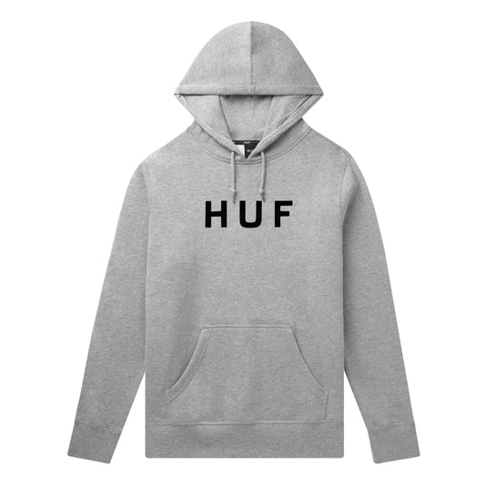 HUF - Essentials OG Logo Hoodie, Grey Heather