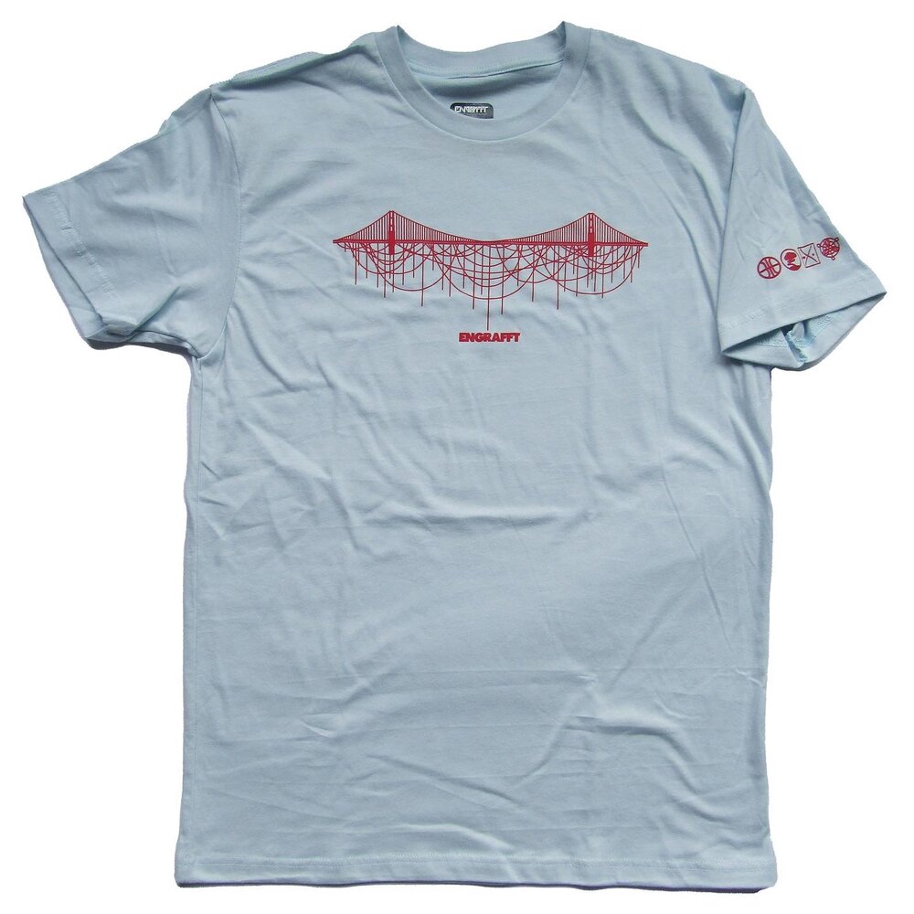 ENGRAFFT - Golden Gate Drip Men's Tee