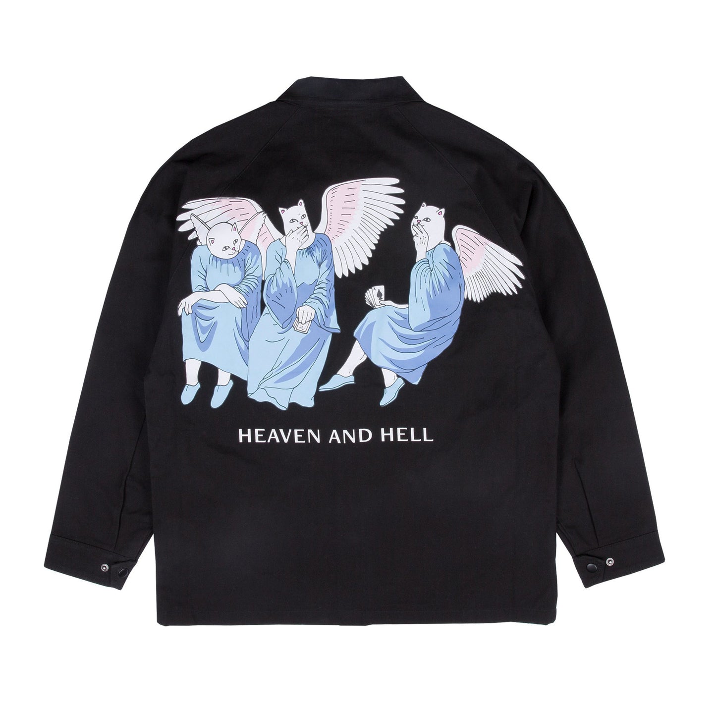 RIPNDIP - Heaven And Hell Bomber Men's Jacket, Black - The Giant Peach