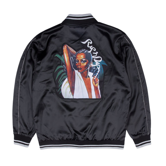 RIPNDIP - Share Some Love Satin Men's Jacket, Black - The Giant Peach