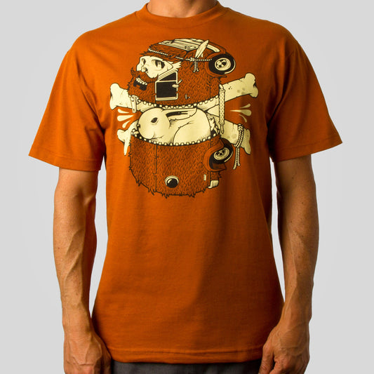 SuperFishal (Jeremy Fish) - Getaway Beard Men's Shirt, Rust - The Giant Peach