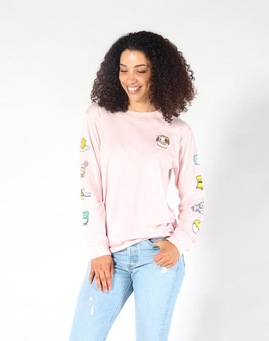 tokidoki x gudetama Donut Nap L/S Women's Tee, Pink
