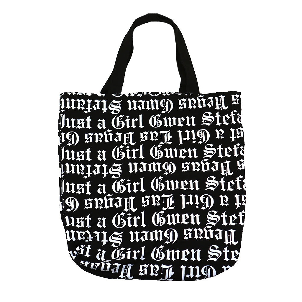 Gwen Stefani - Just A Girl All Over Print Tote Bag, Black